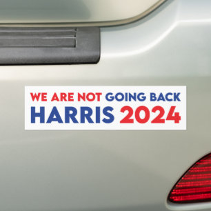Pegatina Para Coche No Volvemos Atrás Kamala Harris Presidenta