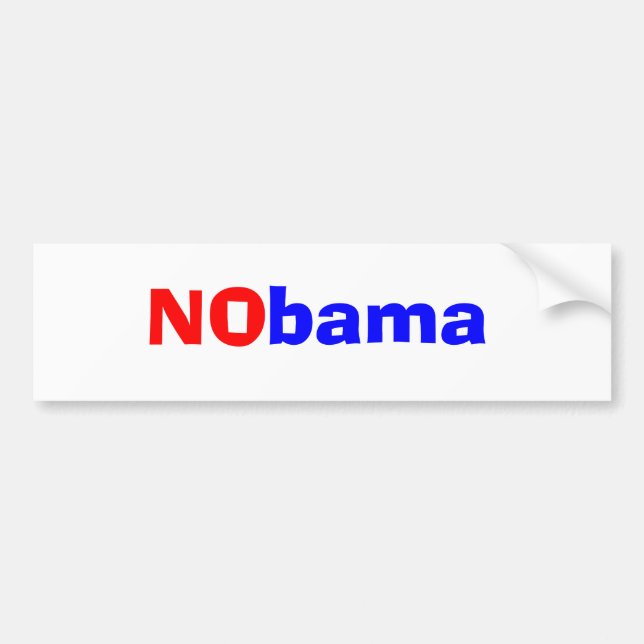 Pegatina Para Coche NObama (Frente)