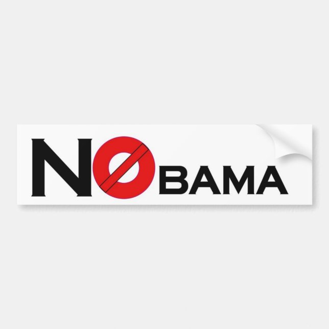 Pegatina Para Coche NObama (Frente)