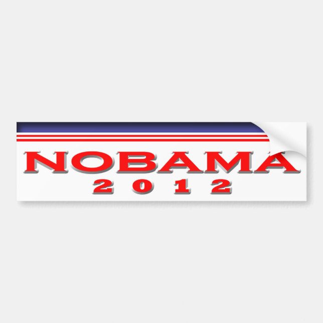 Pegatina Para Coche Nobama 2012 (Frente)