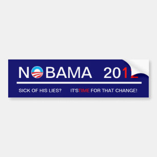 Pegatina Para Coche Nobama 2012