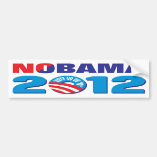 PEGATINA PARA COCHE NOBAMA 2012