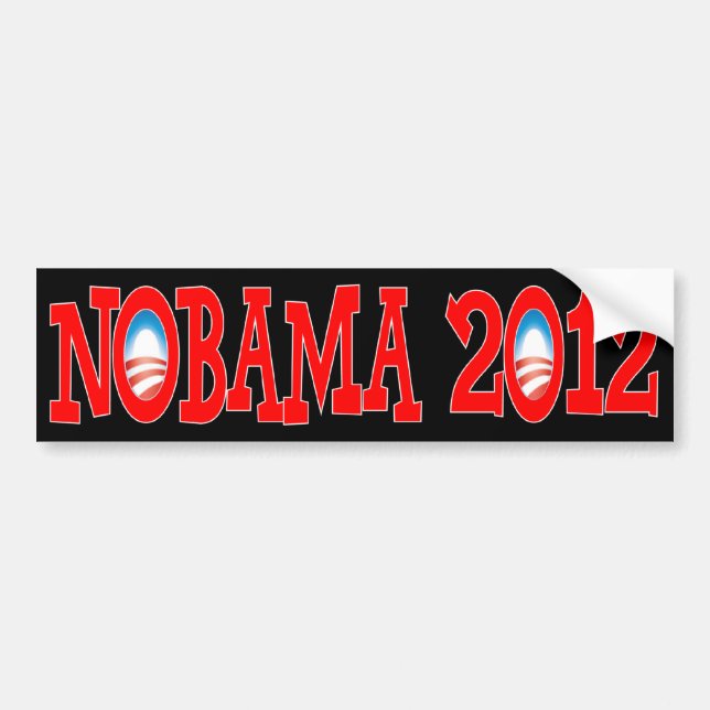 Pegatina Para Coche NOBAMA 2012 - Obama anti (Frente)