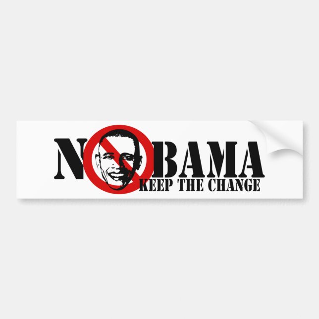 Pegatina Para Coche Nobama anti-obama (Frente)