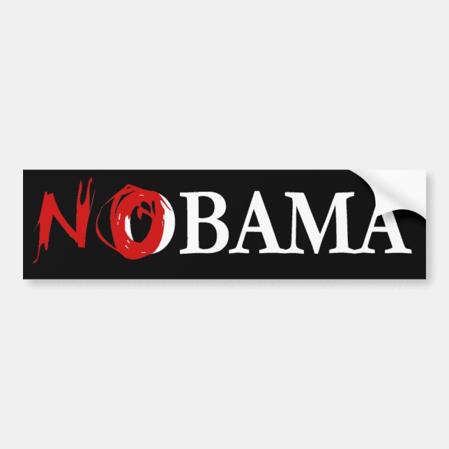 PEGATINA PARA COCHE NOBAMA BUMPERSTICKER (Frente)