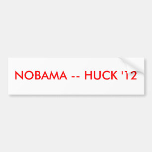 PEGATINA PARA COCHE NOBAMA -- HUCK '12