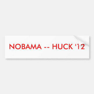 PEGATINA PARA COCHE NOBAMA -- HUCK '12