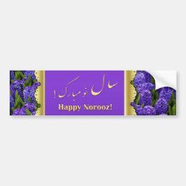 Pegatina Para Coche Noble Happy Norooz Hyacinths - Bumper Sticker