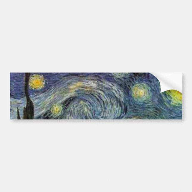 Pegatina Para Coche Noche Starry - van Gogh (Frente)