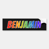 Nombre "BENJAMIN": Colorante del arco iris de la