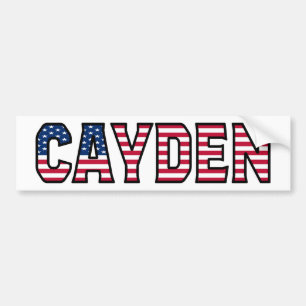 Pegatina Para Coche Nombre Cayden Vorname Estados Unidos Aufkleber Peg