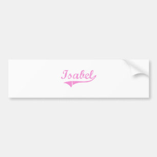 Pegatina Para Coche Nombre clásico del estilo de Isabel