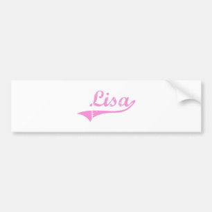Pegatina Para Coche Nombre clásico del estilo de Lisa