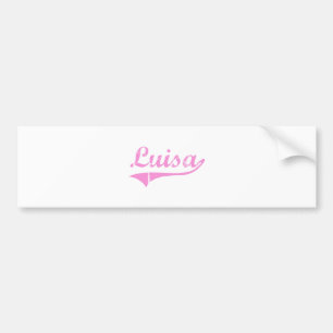 Pegatina Para Coche Nombre clásico del estilo de Luisa