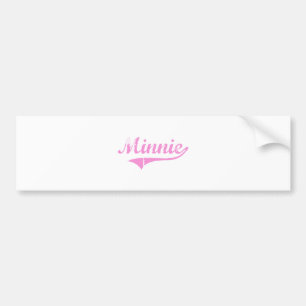 Pegatina Para Coche Nombre clásico del estilo de Minnie
