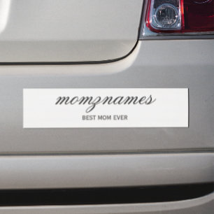 Pegatina Para Coche Nombre de caligrafía de la mejor mamá personalizad