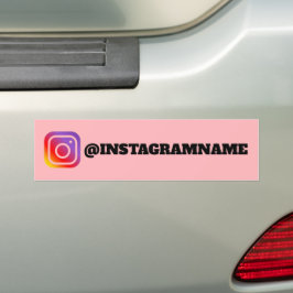 Pegatina Para Coche Nombre de identificador de Instagram personalizado