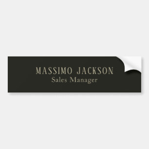 Pegatina Para Coche Nombre minimalista personalizado gris pastel perso