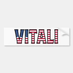 Pegatina Para Coche Nombre Vitali Vorname Estados Unidos Aufkleber Peg