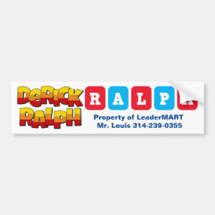 Pegatina Para Coche Nombres: Nametag de Derick y de Rafael/pegatina