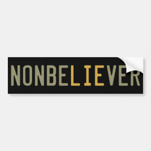 Pegatina Para Coche NonbeLIEver