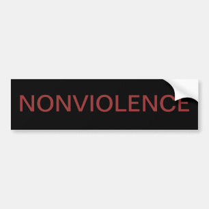 PEGATINA PARA COCHE NONVIOLENCE