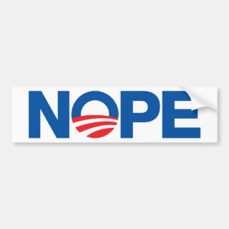 Pegatina Para Coche Nope Obama