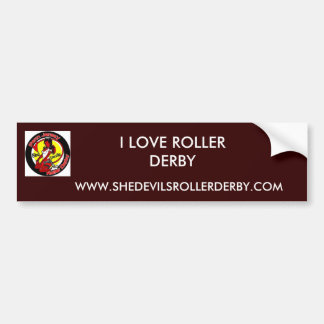 Pegatina Para Coche normal_shedevilslogo, WWW.SHEDEVILSROLLERDERBY….