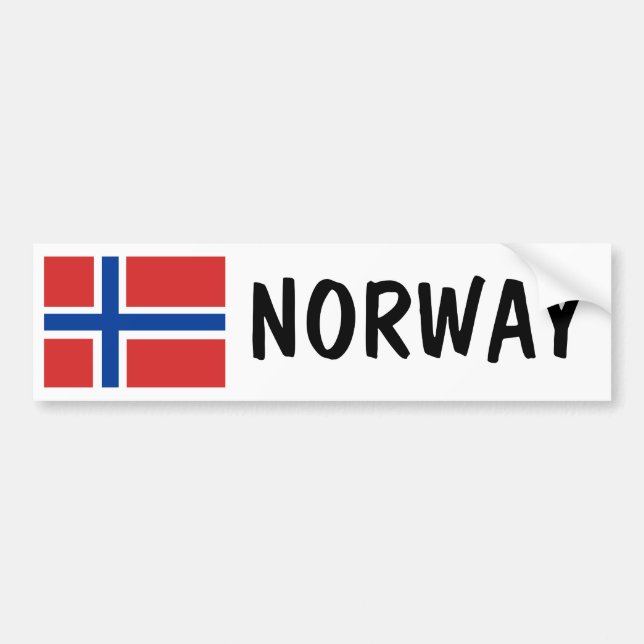 Pegatina Para Coche Noruega (Frente)