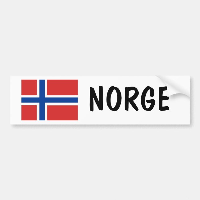 Pegatina Para Coche Noruega (Frente)