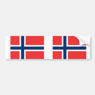 Pegatina Para Coche Noruega con proporciones, bandera de Noruega