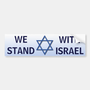 Pegatina Para Coche Nos colocamos con Israel