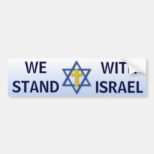 Pegatina Para Coche Nos colocamos con Israel