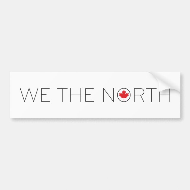 Pegatina Para Coche Nosotros el canadiense del norte (Frente)