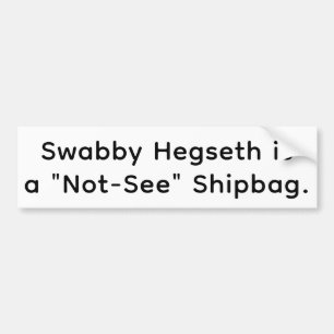Pegatina Para Coche Not-See Shipbag Hegseth Hankamer Artjunkhaus Amor