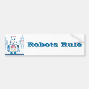 Pegatina Para Coche Novedades de regalos de Guay Blue Robot