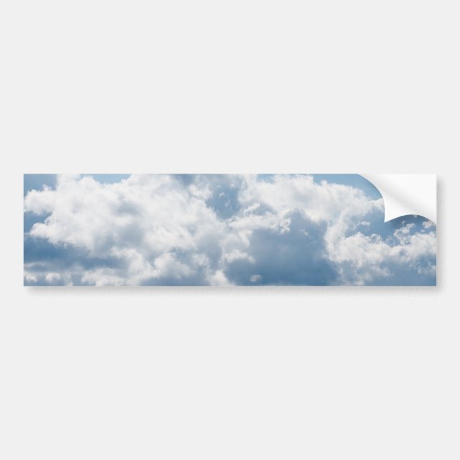 Pegatina Para Coche nubes-388922 HERMOSA NATURALEZA DE CIELO AZUL BLAN (Frente)