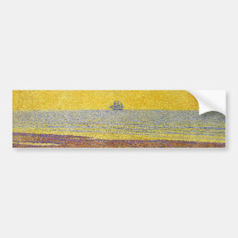 Pegatina Para Coche Nubes grandes (cielo amarillo) (paisaje elegante)
