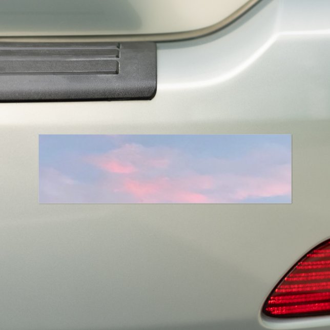 Pegatina Para Coche Nubes rosadas de personalizable (en coche)