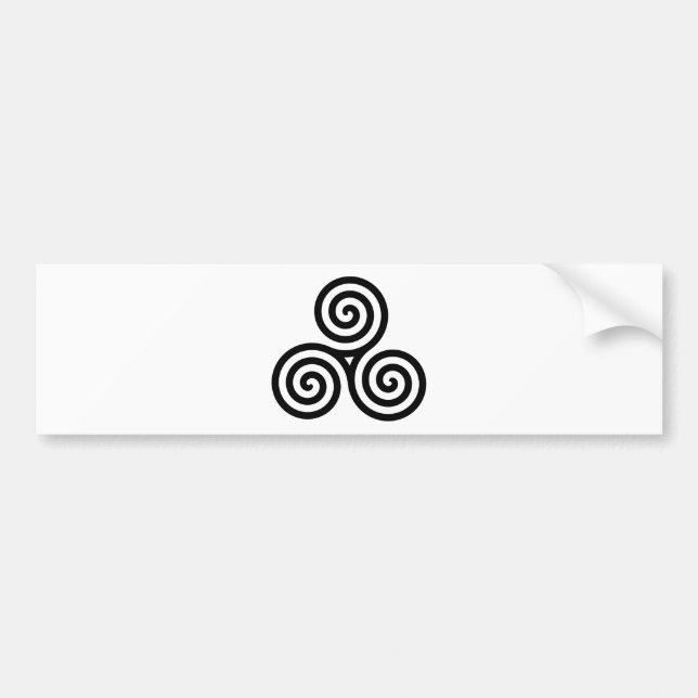 Pegatina Para Coche Nudo II de Triquetra del Celtic (Frente)