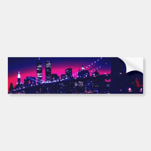 Pegatina Para Coche Nueva York de noche