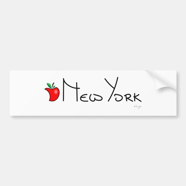 Pegatina Para Coche Nueva York Gran Manzana (Frente)