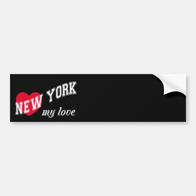 Pegatina Para Coche Nueva York mi amor (Frente)