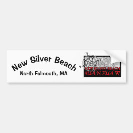 Pegatina Para Coche Nuevo adhesivo de parachoques de Silver Beach, roj