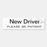 Nuevo conductor, por favor tenga paciencia