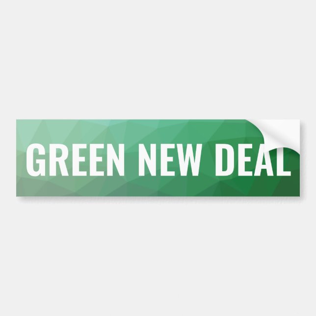 Pegatina Para Coche Nuevo contrato verde geométrico (Frente)