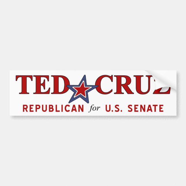 Pegatina Para Coche NUEVO - senado de Ted Cruz Tejas los E.E.U.U. (Frente)