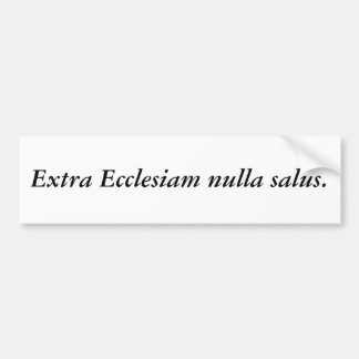 Pegatina Para Coche Nulla adicional salus. de Ecclesiam