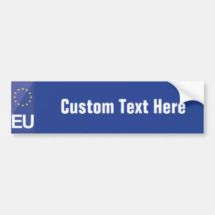 Pegatina Para Coche Número de matrícula de la Unión Europea