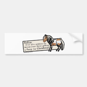 Pegatina Para Coche Nunca Conseguí Un Pony